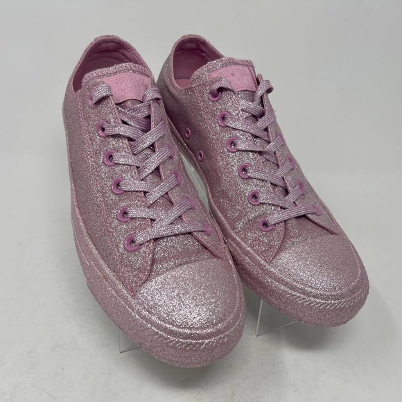 Converse Chuck Taylor All Star Low 'Pink Glitter' Sneakers Womens10 828:K.8.8 - Picture 4 of 13